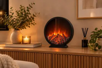 Lareira decorativa, 6 LEDs